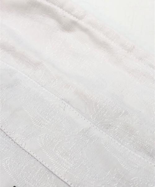 Vivienne Westwood man（ヴィヴィアン ウェストウッド マン）Vivienne Westwood man (ヴィヴィアン ウェストウッド マン) オーブモノグラム刺繍ロングスリーブシャツ ホワイト サイズ:48の古着・服飾アイテム