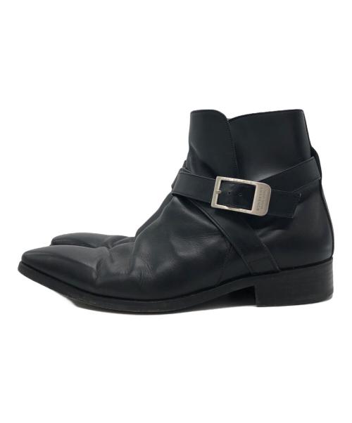 BURBERRY BLACK LABEL（バーバリーブラックレーベル）BURBERRY BLACK LABEL (バーバリーブラックレーベル) ジョッパーブーツ ブラック サイズ:25の古着・服飾アイテム