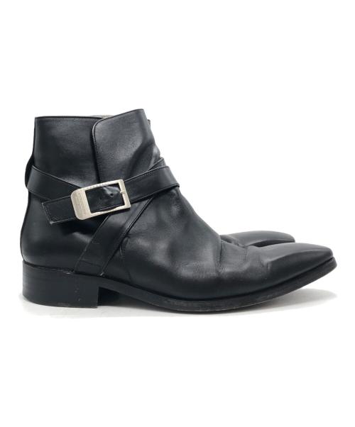BURBERRY BLACK LABEL（バーバリーブラックレーベル）BURBERRY BLACK LABEL (バーバリーブラックレーベル) ジョッパーブーツ ブラック サイズ:25の古着・服飾アイテム