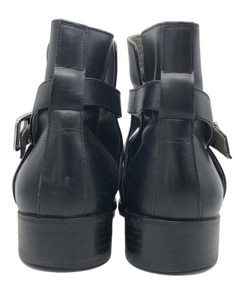 BURBERRY BLACK LABEL（バーバリーブラックレーベル）BURBERRY BLACK LABEL (バーバリーブラックレーベル) ジョッパーブーツ ブラック サイズ:25の古着・服飾アイテム