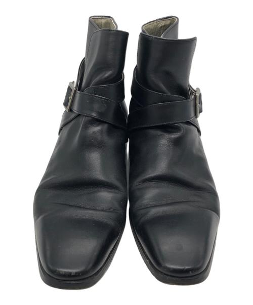 BURBERRY BLACK LABEL（バーバリーブラックレーベル）BURBERRY BLACK LABEL (バーバリーブラックレーベル) ジョッパーブーツ ブラック サイズ:25の古着・服飾アイテム