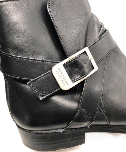 BURBERRY BLACK LABEL（バーバリーブラックレーベル）BURBERRY BLACK LABEL (バーバリーブラックレーベル) ジョッパーブーツ ブラック サイズ:25の古着・服飾アイテム