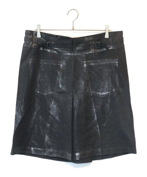 me ISSEY MIYAKE（ミーイッセイ ミヤケ）me ISSEY MIYAKE (ミーイッセイ ミヤケ) 転写プリントスカート ブラック サイズ:表記なしの古着・服飾アイテム