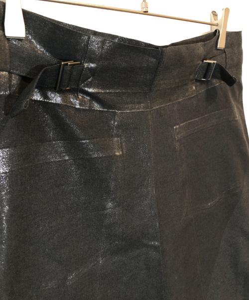 me ISSEY MIYAKE（ミーイッセイ ミヤケ）me ISSEY MIYAKE (ミーイッセイ ミヤケ) 転写プリントスカート ブラック サイズ:表記なしの古着・服飾アイテム