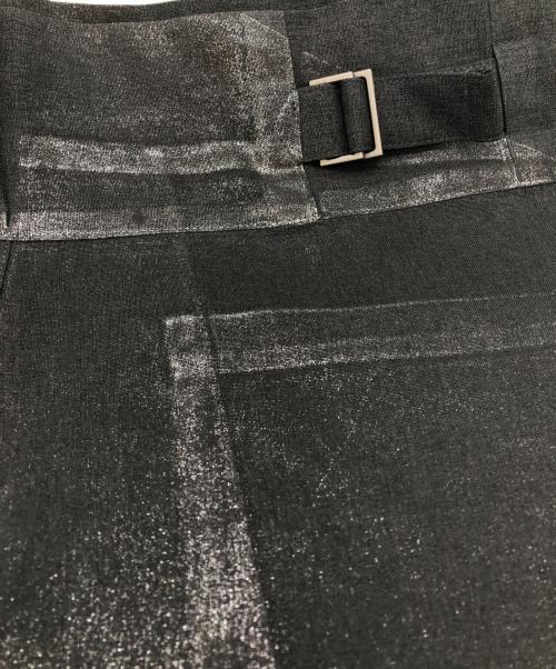 me ISSEY MIYAKE（ミーイッセイ ミヤケ）me ISSEY MIYAKE (ミーイッセイ ミヤケ) 転写プリントスカート ブラック サイズ:表記なしの古着・服飾アイテム