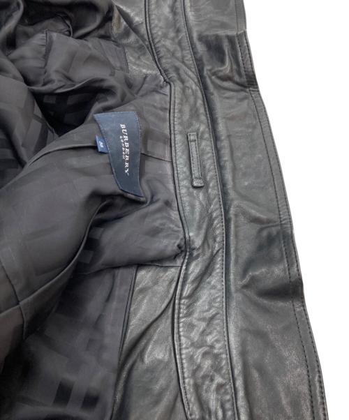 BURBERRY LONDON（バーバリーロンドン）BURBERRY LONDON (バーバリーロンドン) ラムレザーブルゾン ブラック サイズ:SIZE Mの古着・服飾アイテム