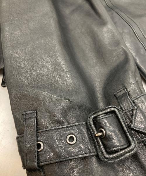 BURBERRY LONDON（バーバリーロンドン）BURBERRY LONDON (バーバリーロンドン) ラムレザーブルゾン ブラック サイズ:SIZE Mの古着・服飾アイテム