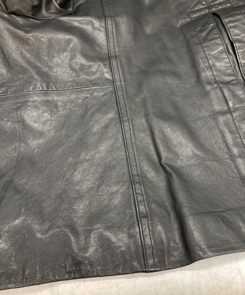 BURBERRY LONDON（バーバリーロンドン）BURBERRY LONDON (バーバリーロンドン) ラムレザーブルゾン ブラック サイズ:SIZE Mの古着・服飾アイテム