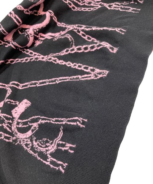 LAD MUSICIAN（ラッドミュージシャン）LAD MUSICIAN (ラッドミュージシャン) 手錠柄 ニット ブラック サイズ:SIZE 44の古着・服飾アイテム