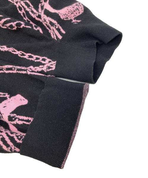 LAD MUSICIAN（ラッドミュージシャン）LAD MUSICIAN (ラッドミュージシャン) 手錠柄 ニット ブラック サイズ:SIZE 44の古着・服飾アイテム