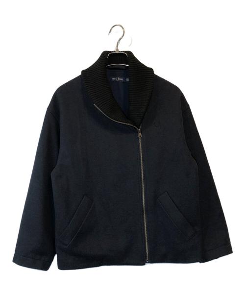 FRED PERRY（フレッドペリー）FRED PERRY (フレッドペリー) Chunky Rib Jacket ブラック サイズ:UK10の古着・服飾アイテム