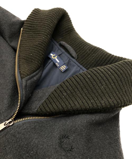 FRED PERRY（フレッドペリー）FRED PERRY (フレッドペリー) Chunky Rib Jacket ブラック サイズ:UK10の古着・服飾アイテム