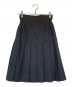 CHANELシャネル）の古着「ウールスカート」｜ブラック