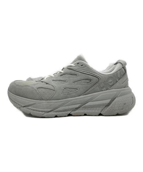 HOKAONEONE（ホカオネオネ）HOKAONEONE (ホカオネオネ) CLIFTON L SUEDE LIMESTONE グレー サイズ:27の古着・服飾アイテム