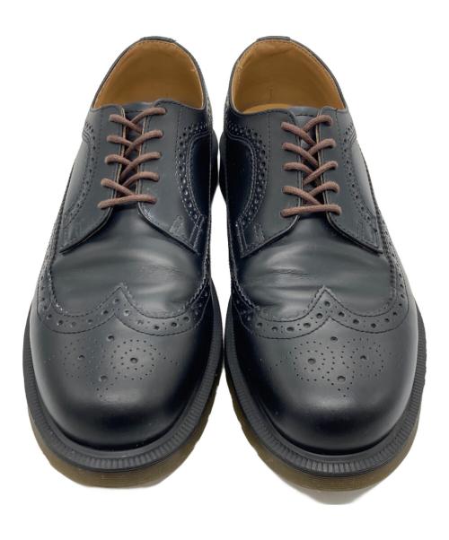 Dr.Martens（ドクターマーチン）Dr.Martens (ドクターマーチン) イエローステッチ ブローグ シューズ ブラック サイズ:UK8の古着・服飾アイテム