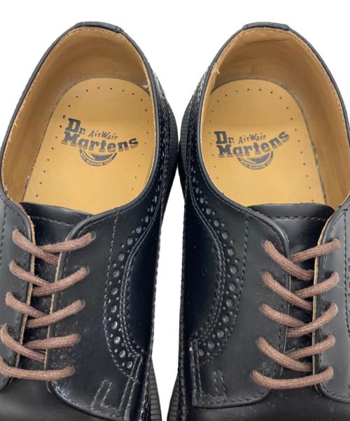 Dr.Martens（ドクターマーチン）Dr.Martens (ドクターマーチン) イエローステッチ ブローグ シューズ ブラック サイズ:UK8の古着・服飾アイテム