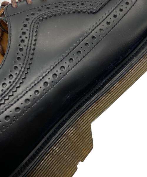 Dr.Martens（ドクターマーチン）Dr.Martens (ドクターマーチン) イエローステッチ ブローグ シューズ ブラック サイズ:UK8の古着・服飾アイテム