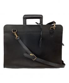 PORTER（ポーター）の古着「レザービジネス2WAYバッグ」｜ブラック