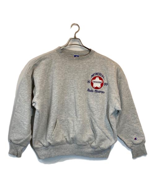 Champion（チャンピオン）Champion (チャンピオン) 刺繍ダブルフェイススウェット グレー サイズ:SIZE XXLの古着・服飾アイテム