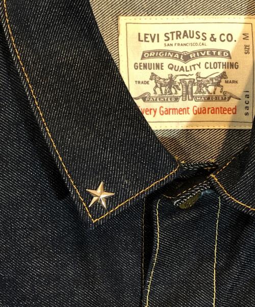 sacai（サカイ）sacai (サカイ) LEVI'S (リーバイス) 25SS MEN’S DENIM JACKET インディゴ サイズ:SIZE Mの古着・服飾アイテム