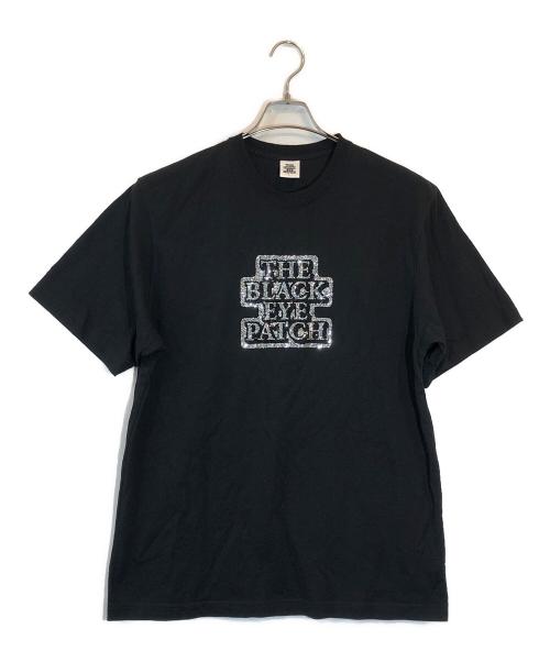 THE BLACK EYE PATCH（ブラックアイパッチ）THE BLACK EYE PATCH (ブラックアイパッチ) ラインストーンロゴTシャツ ブラック サイズ:SIZE Lの古着・服飾アイテム