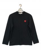 PLAY COMME des GARCONSプレイコムデギャルソン）の古着「L/S T-SHIRT」｜ブラック
