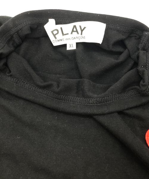 PLAY COMME des GARCONS（プレイコムデギャルソン）PLAY COMME des GARCONS (プレイコムデギャルソン) L/S T-SHIRT ブラック サイズ:SIZE XLの古着・服飾アイテム