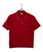 Done galドニゴール）の古着「ニットポロシャツ」｜レッド