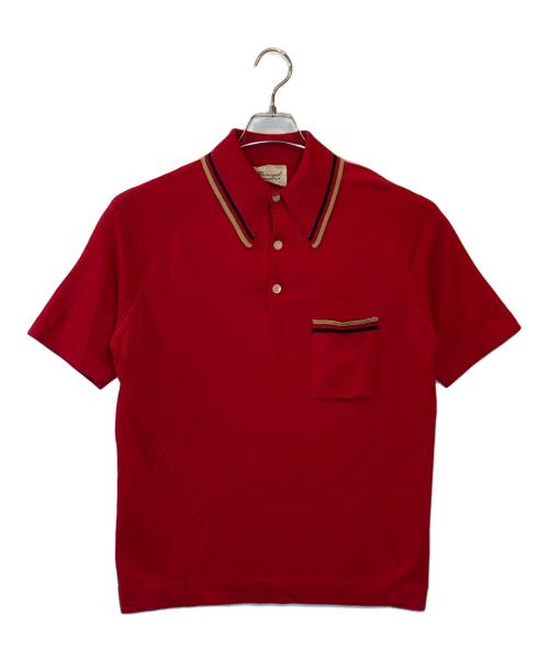 Done gal（ドニゴール）Done gal (ドニゴール) ニットポロシャツ レッド サイズ:Mの古着・服飾アイテム
