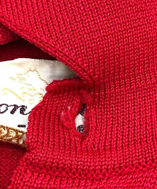 Done gal（ドニゴール）Done gal (ドニゴール) ニットポロシャツ レッド サイズ:Mの古着・服飾アイテム