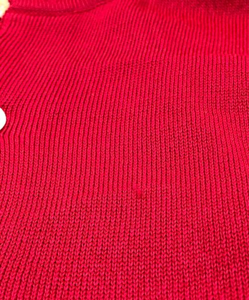 Done gal（ドニゴール）Done gal (ドニゴール) ニットポロシャツ レッド サイズ:Mの古着・服飾アイテム