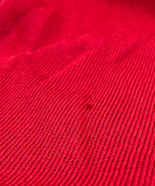 Done gal（ドニゴール）Done gal (ドニゴール) ニットポロシャツ レッド サイズ:Mの古着・服飾アイテム