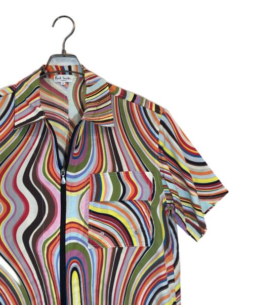 PAUL SMITH（ポールスミス）Paul Smith (ポールスミス) マーブルジップシャツ マルチカラー サイズ:SIZE Lの古着・服飾アイテム