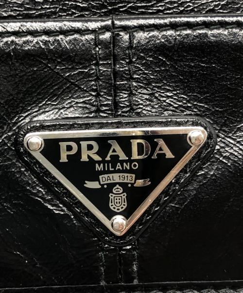 PRADA（プラダ）PRADA (プラダ) レザーカードケース ブラック サイズ:下記参照の古着・服飾アイテム