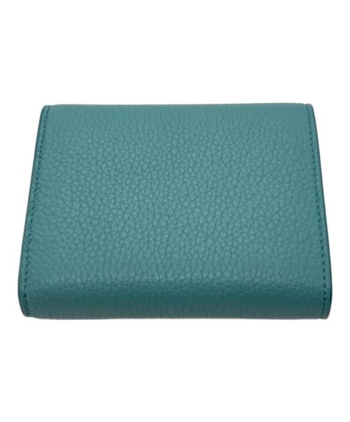 CELINE（セリーヌ）CELINE (セリーヌ) フラップ スモール フォールデッド グリーン サイズ:下記参照の古着・服飾アイテム