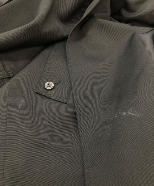 Aquascutum（アクアスキュータム）Aquascutum (アクアスキュータム) シルクコットンライナー付ビッグカラートレンチコート ブラック サイズ:SIZE 7Fの古着・服飾アイテム