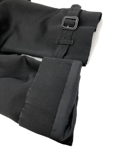 Aquascutum（アクアスキュータム）Aquascutum (アクアスキュータム) シルクコットンライナー付ビッグカラートレンチコート ブラック サイズ:SIZE 7Fの古着・服飾アイテム