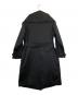 Aquascutum (アクアスキュータム) シルクコットンライナー付ビッグカラートレンチコート ブラック サイズ:SIZE 7F：18000円