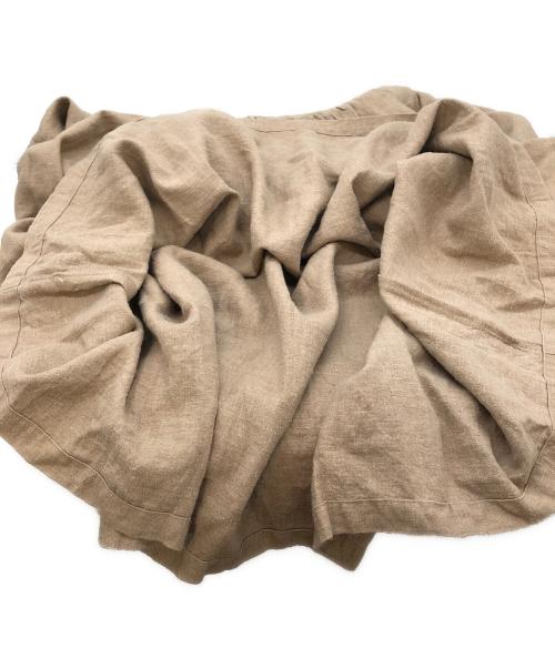 magali（マガリ）magali (マガリ) ブラッシュドベルギーリネンギャザーワンピース ベージュ サイズ:不明の古着・服飾アイテム