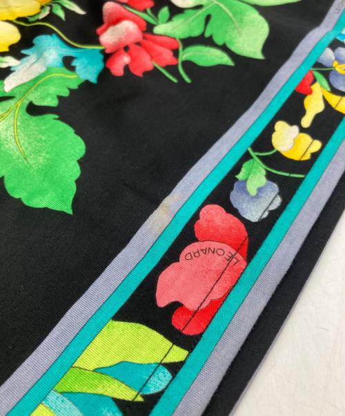 LEONARD（レオナール）LEONARD (レオナール) 花柄スカート ブラック サイズ:SIZE ウエスト66ｃｍの古着・服飾アイテム