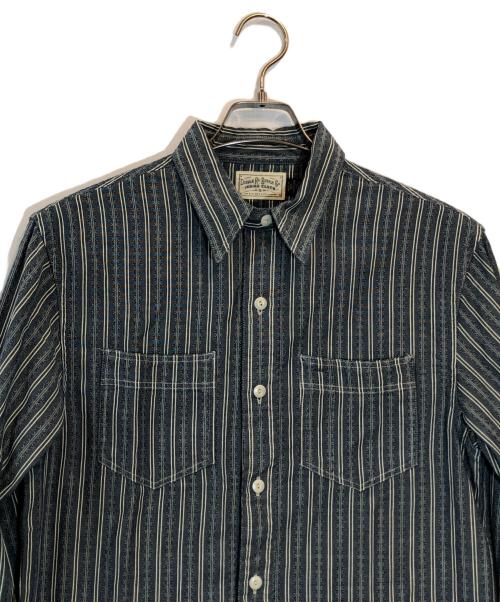 RRL（ダブルアールエル）RRL (ダブルアールエル) BEAMS PLUS (ビームスプラス) ダンガリーワークシャツ ネイビー サイズ:SIZE Sの古着・服飾アイテム