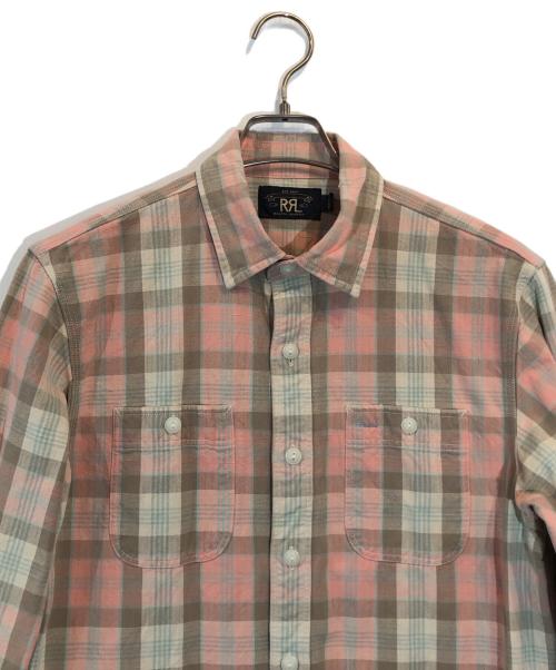 RRL（ダブルアールエル）RRL (ダブルアールエル) Farrell Check Shirt ピンク サイズ:SIZE Sの古着・服飾アイテム