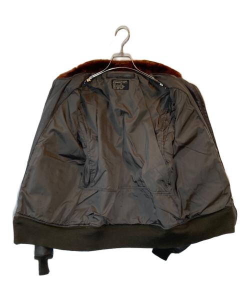 U'S NAVY（ユーエスネイビー）U'S NAVY (ユーエスネイビー) G-1 レザーフライトジャケット ブラウン サイズ:４２の古着・服飾アイテム