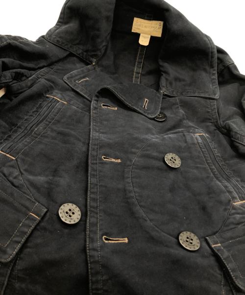 RRL（ダブルアールエル）RRL (ダブルアールエル) インディゴ コットン モールスキン Pコート ネイビー サイズ:SIZE Sの古着・服飾アイテム