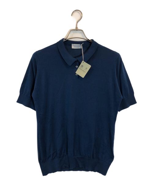 JOHN SMEDLEY（ジョンスメドレー）JOHN SMEDLEY (ジョンスメドレー) PICNIC SHIRT SS SPORTS COLLAR ブルー サイズ:SIZE XL 未使用品の古着・服飾アイテム