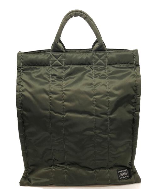PORTER（ポーター）PORTER (ポーター) KAPTAIN SUNSHINE (キャプテンサンシャイン) STANDING TOTE BAG オリーブの古着・服飾アイテム