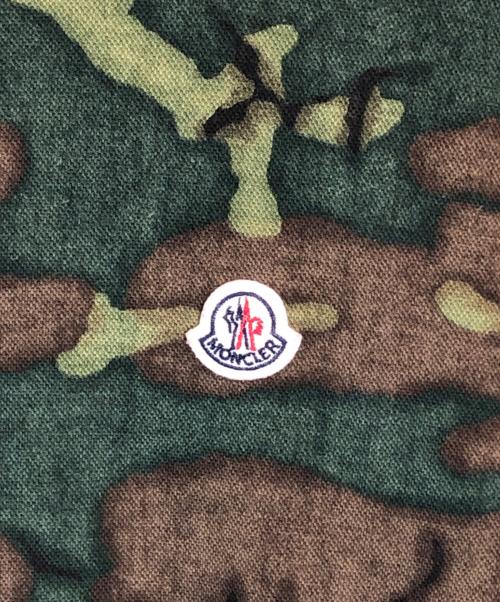 MONCLER（モンクレール）MONCLER (モンクレール) MAGLIA POLO MANICA CORTA グリーン×ブラウン サイズ:SIZE XLの古着・服飾アイテム