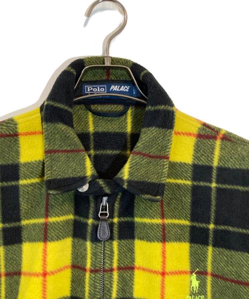 polo[RALPH LAUREN（ポロ・ラルフローレン）polo[RALPH LAUREN (ポロ・ラルフローレン) PALACE (パレス) チェックフリースブルゾン イエロー×ブラック サイズ:SIZE Lの古着・服飾アイテム