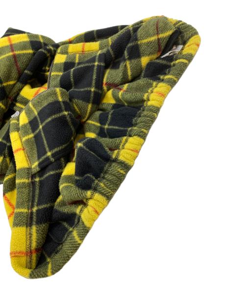 polo[RALPH LAUREN（ポロ・ラルフローレン）polo[RALPH LAUREN (ポロ・ラルフローレン) PALACE (パレス) チェックフリースブルゾン イエロー×ブラック サイズ:SIZE Lの古着・服飾アイテム