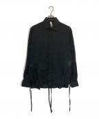 SOSHIOTSUKIソウシ オオツキ）の古着「HE KIMONO BREASTED SHIRT」｜ブラック